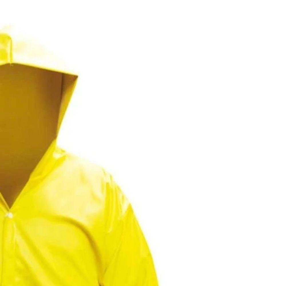 Capa De Pvc Com Forro Tamanho Gg Amarela. - 3