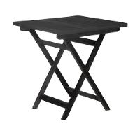 Conjunto Mesa Dobrável Com 4 Cadeiras 100% Madeira De Lei Ypê Preto - 6