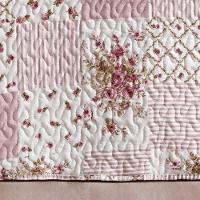 Colcha + Jogo De Cama Bouti Estampado Casal 07 Peças 100% Poliéster - Rosa Matura - 8