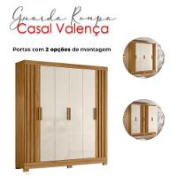 Guarda Roupa Casal Valença E Cômoda Ms913 Freijó Off White - Moval - 3