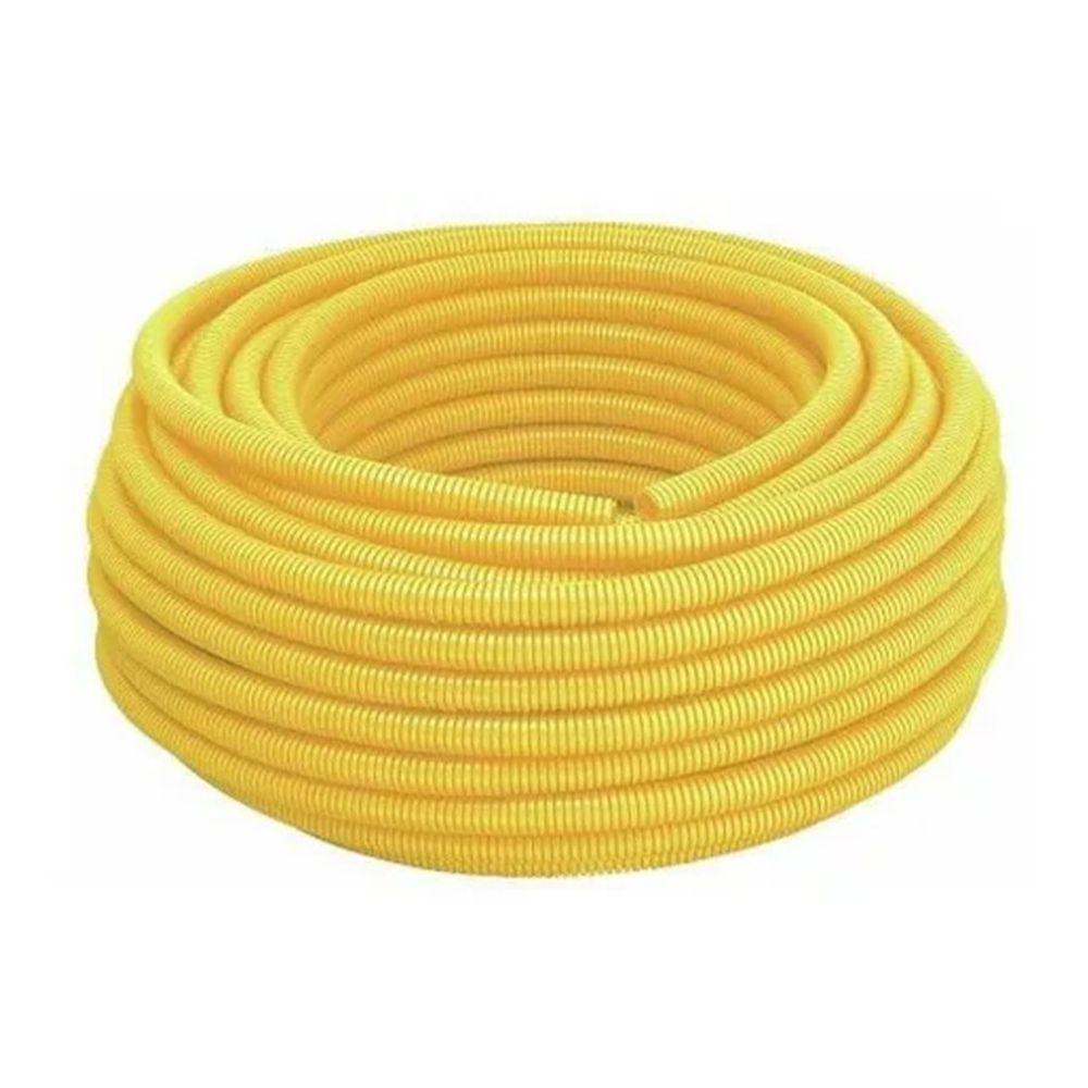 Eletroduto Corrugado De 3-8 Amarelo 50 Metros - 1