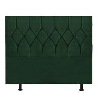 Cabeceira Estofada Cama Box Queen 160cm Istambul Corino Verde- Mabe Magazine - 2