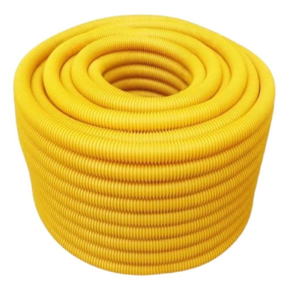 Eletroduto Corrugado 3-4 '' 50 Metros Amarelo - 1