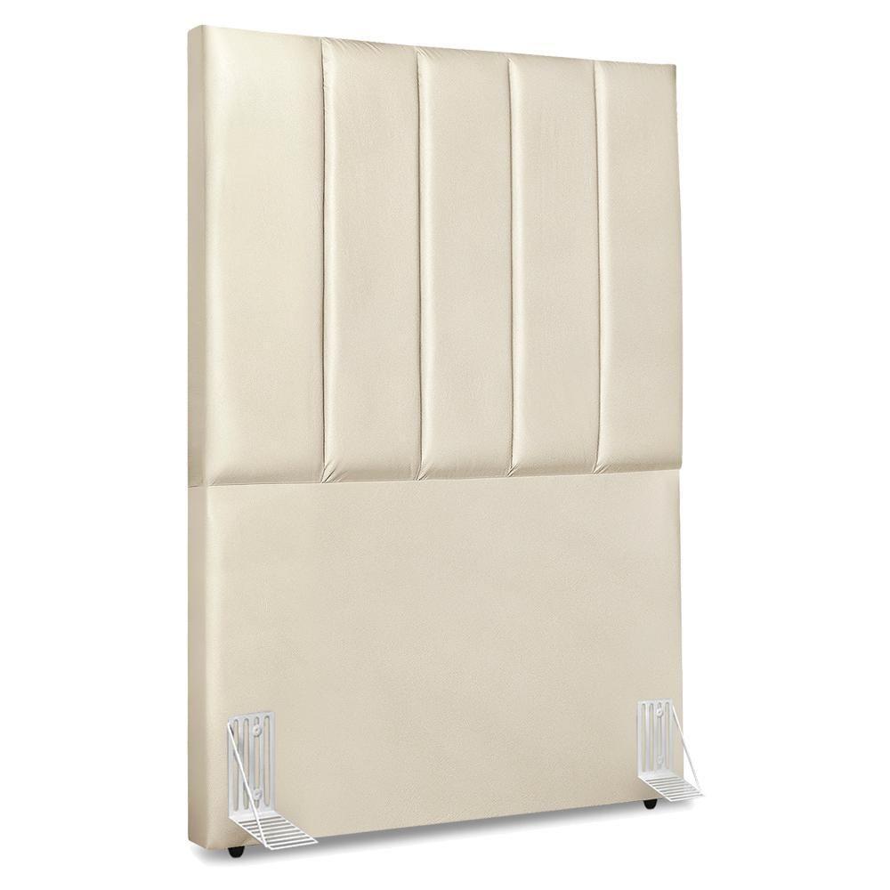 Cabeceira Solteiro 90 Cm Com Frame Dalia Corino Bege Artte Bege - 1