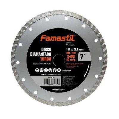 Disco De Corte Diamantado Turbo 180 X 22,2 Mm Famastil