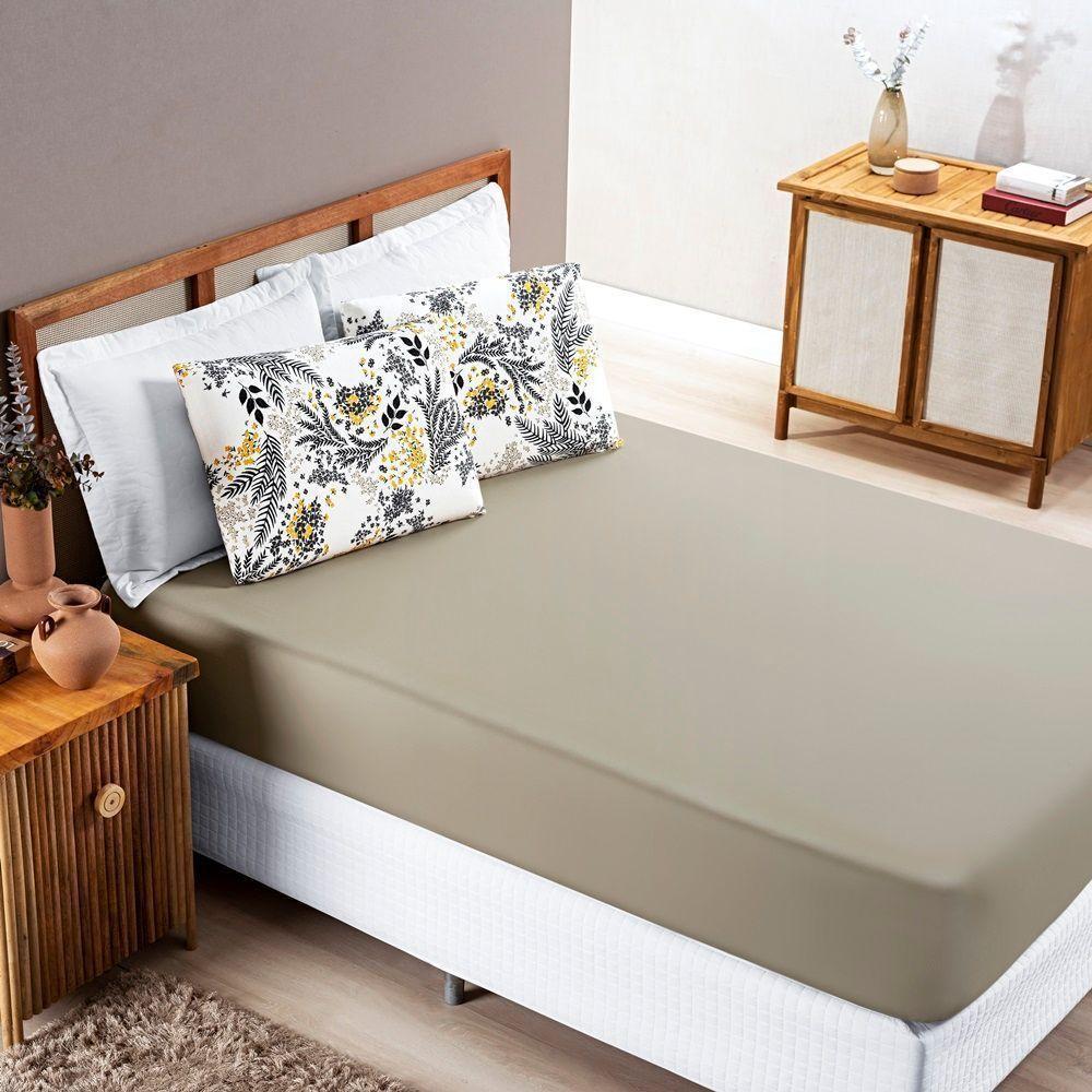 Edredom 2,60m X 2,40m + Jogo De Cama Malha Quality King 04 Peças 100% Algodão - Blossom - 7