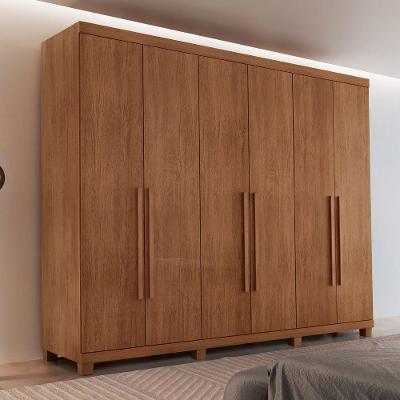 Guarda Roupa Casal Maya 6 Portas 6 Gavetas Imbuia MDF
