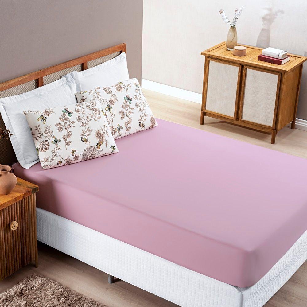 Edredom 2,60m X 2,40m + Jogo De Cama Malha Quality King 04 Peças 100% Algodão - Butterfly - 7