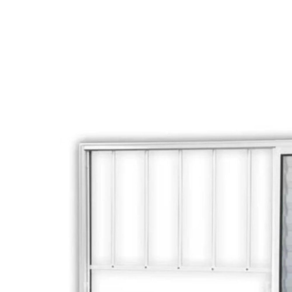 Janela Veneziana Vitralfer - 120x100 3 Folhas - 1 Fixa C-grade Branca - 2