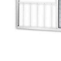 Janela Veneziana Vitralfer - 120x100 3 Folhas - 1 Fixa C-grade Branca