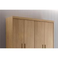 Guarda Roupa Solteiro 4 Portas E 2 Gavetas Hawaii Naturale - Rufato - 2