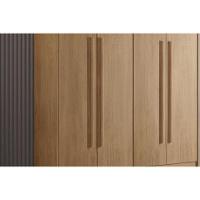 Guarda Roupa Solteiro 4 Portas E 2 Gavetas Hawaii Naturale - Rufato - 3