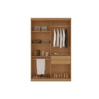 Guarda Roupa Solteiro 4 Portas E 2 Gavetas Hawaii Naturale - Rufato