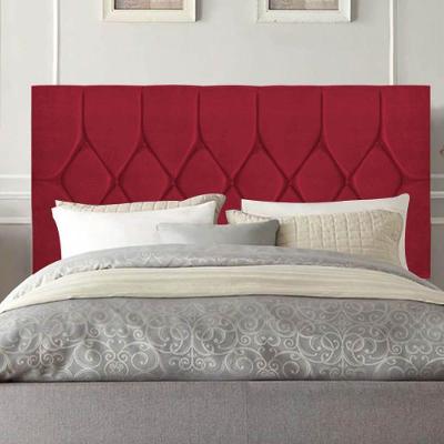 Cabeceira Estofada Cama Box Casal 140cm Istambul Corino Vermelho- Mabe Magazine