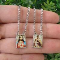 Escapulário Nossa Sra do Carmo e Sagrado Coração de Jesus