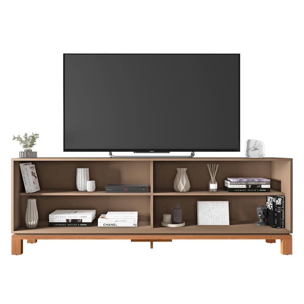 Rack Bancada Para Tv 65 Pol 180cm Lucca Areia/freijó C01 - Mpozenato - 5