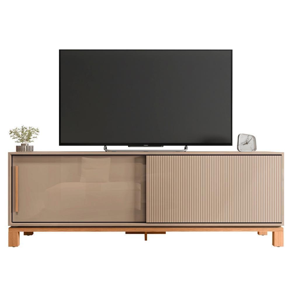 Rack Bancada Para Tv 65 Pol 180cm Lucca Areia/freijó C01 - Mpozenato - 6
