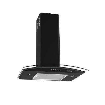 Coifa de Parede Nardelli Clean Vidro Curvo 60cm com LED Filtro de Alumínio e Carvão Preto 220V