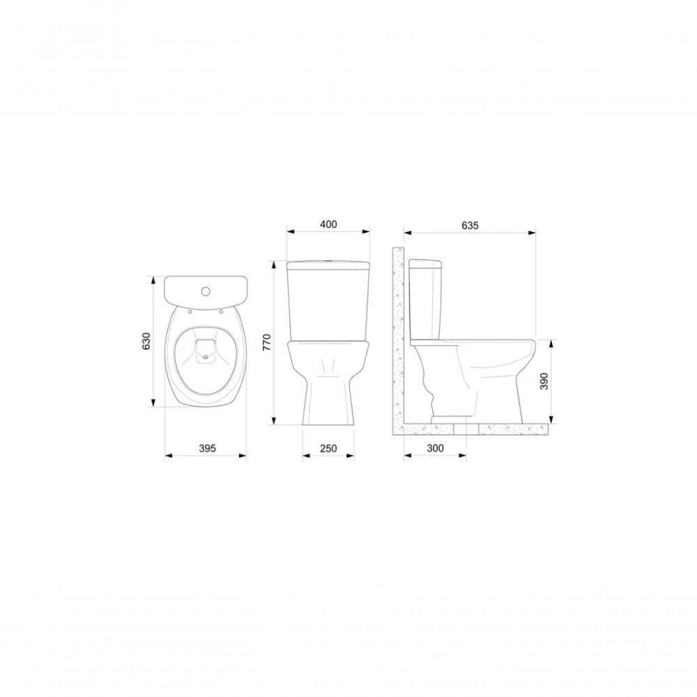 Kit Vaso Sanitário E Caixa Acoplada Com Acessórios Thema Branco - 5