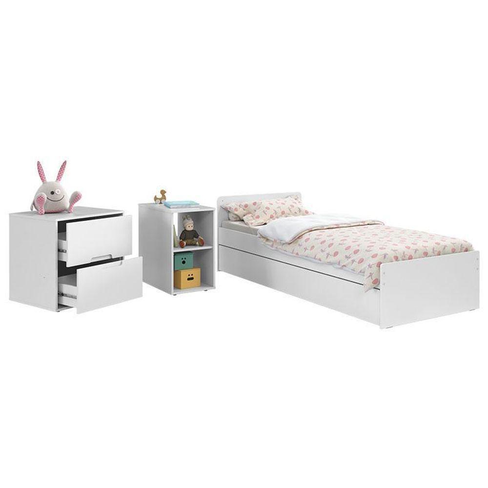 Berço Americano Multifuncional Formare Com Guarda Roupa Tutto New 2 Portas Branco Acetinado - Matic - 6