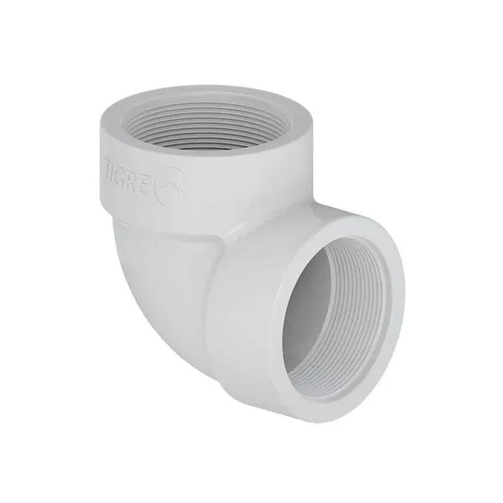 Joelho 90° Pvc Branco Roscável 3-4 30mm - 3