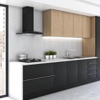 Coifa Nardelli De Parede Clean Vidro Curvo 60cm Preto 110V