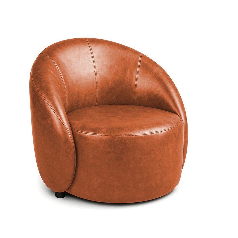 Poltrona Decorativa Orgânica Lua Sintético Pu D03 - D'rossi Verde - 2