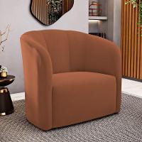 Kit 02 Poltronas Decorativas Abby Veludo Terracota - Abmaza - 2