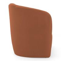 Kit 02 Poltronas Decorativas Abby Veludo Terracota - Abmaza - 6