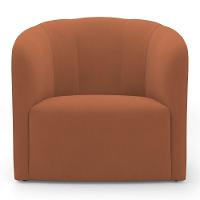 Kit 02 Poltronas Decorativas Abby Veludo Terracota - Abmaza - 7