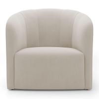 Kit 02 Poltronas Decorativas Abby Veludo Bege - Abmaza - 8