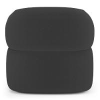 Kit 02 Poltronas Orgânicas Giratória Living Glee Bouclê Grafite - Abmaza - 9