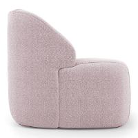 Kit 02 Poltronas Decorativas Kaya Orgânica Bouclê Rosê - Abmaza - 6