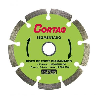 Disco Corte Segmentado Diamantado Eco Cortag 110mm