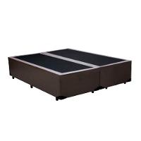 Cama Box Blindado Casal Bipartido Loja Xerife Sintético Marrom 40x138x188 - 1