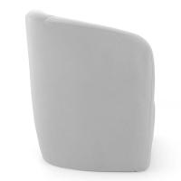 Kit 02 Poltronas Decorativas Abby Veludo Cinza Claro - Abmaza - 6