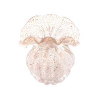 Vaso De Vidro Italy Dourado 11 X 11,5 Cm Lyor - 1