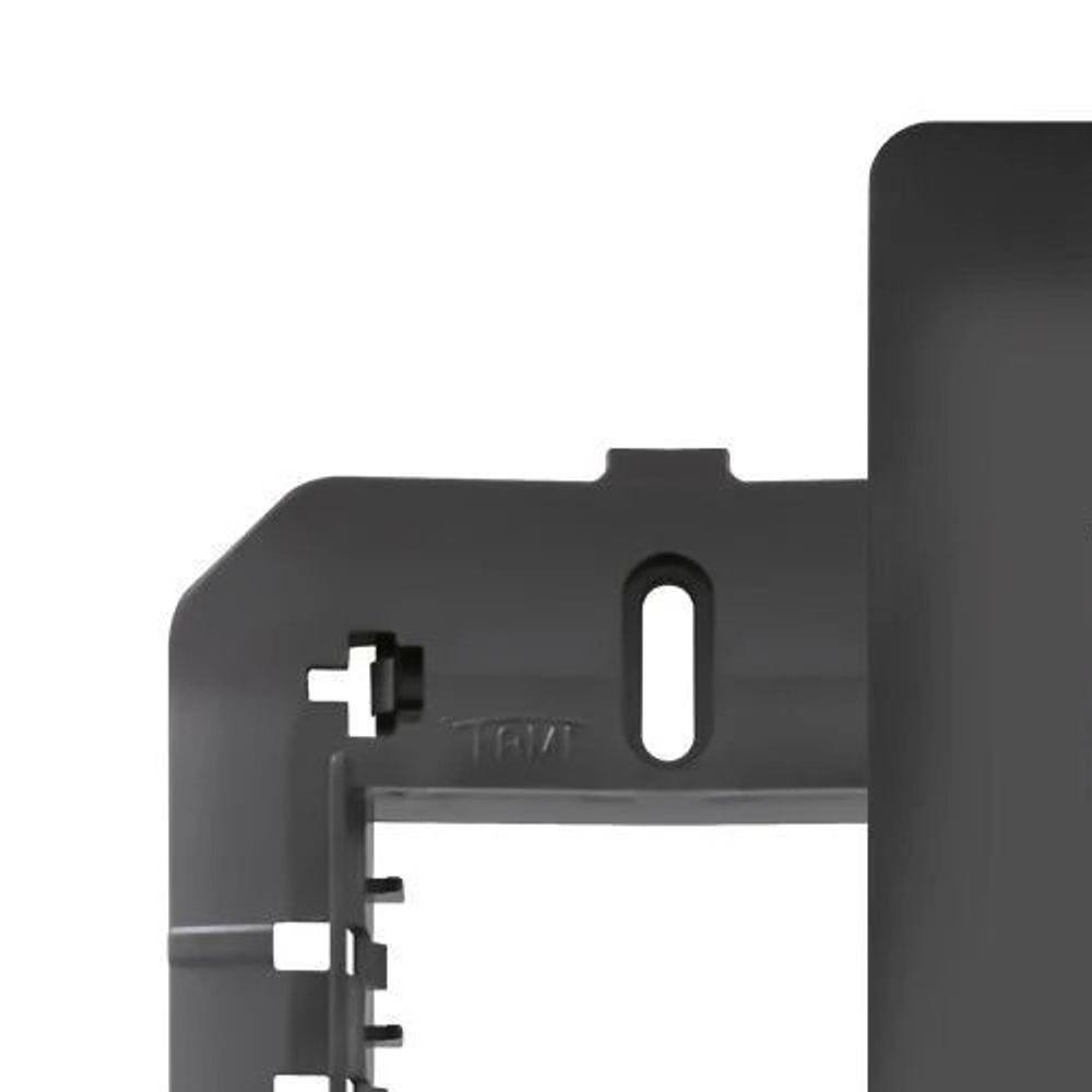 Placa 4x2 C-suporte - 2 Módulos Horizontais - Habitat Black 4073 - 2