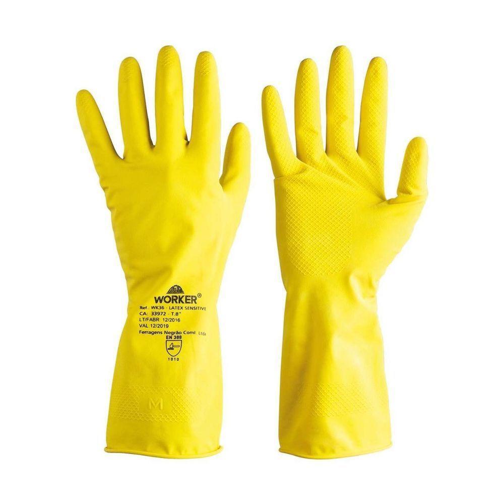 Luva Látex Confort Gg Amarela - 1