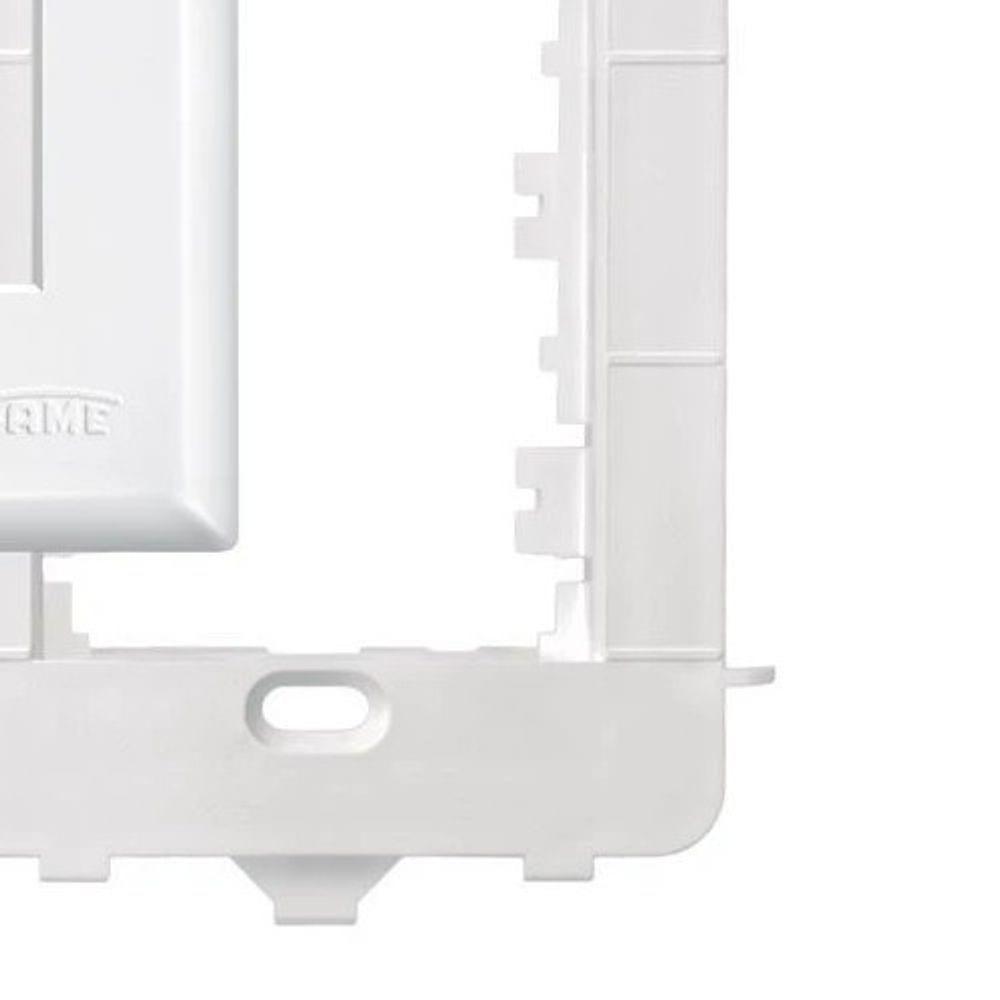 Placa 4x2 C-suporte - 3 Módulos Horizontais - Evidence 2887 - 5