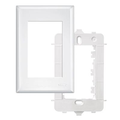 Placa 4x2 C-suporte - 3 Módulos Horizontais - Evidence 2887