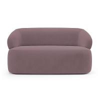 Kit 02 Poltronas Giratória E 01 Sofá Orgânico Glee 03 Lugares 170cm Veludo Rosê - Abmaza - 10