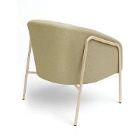 Poltrona Sala Industrial Alta Champanhe Kit 2 Stella Bouclê D03 - D'rossi Cor Pistache - 6