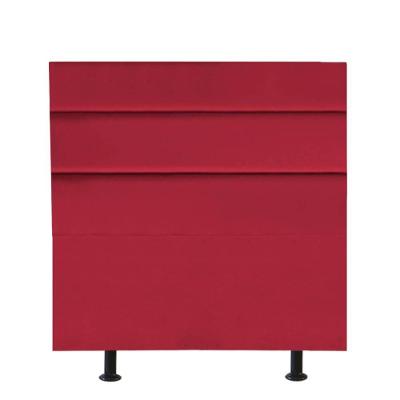 Cabeceira Estofada Cama Box Solteiro 90cm Argentina Corino Vermelho- Mabe Magazine