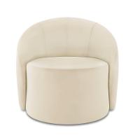 Poltrona Decorativa Orgânica Lua Veludo D03 - D'rossi Mostarda - 5