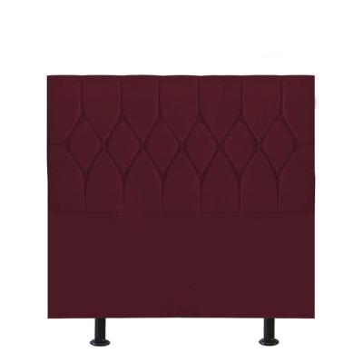 Cabeceira Estofada Cama Box Solteiro 100cm Istambul Corino Bordo- Mabe Magazine