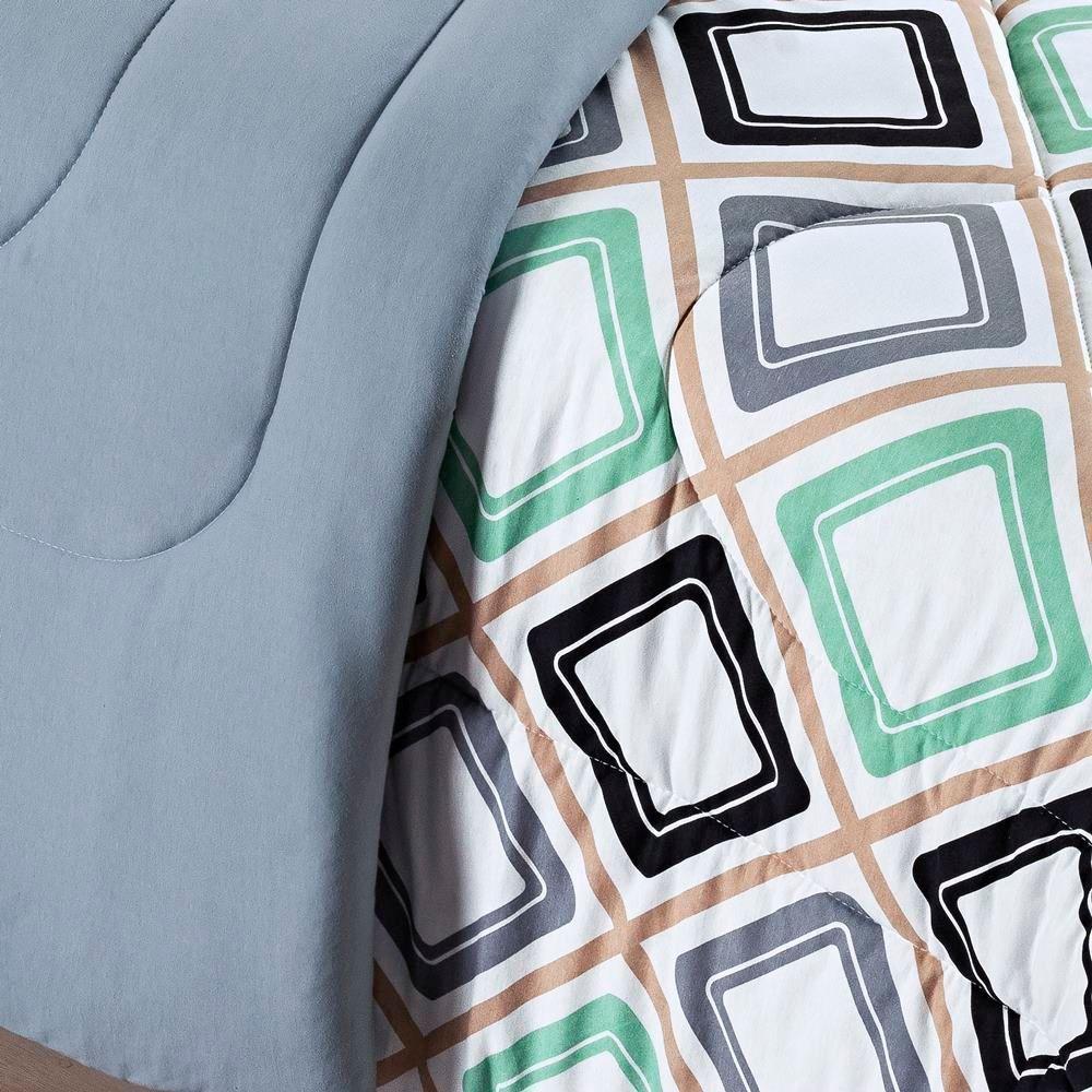 Edredom 2,40 X 2,20m + Jogo De Cama Malha Quality Queen 05 Peças 100% Algodão - Harmony - 3