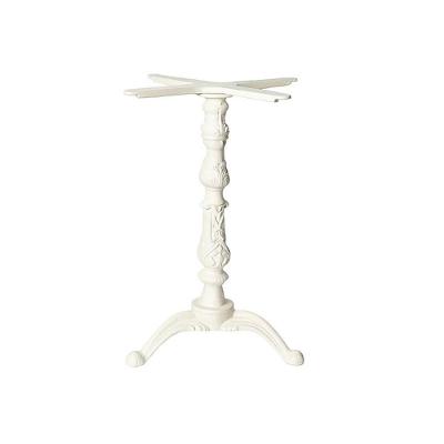 Kit Pé De Mesa Base Trava Veroninha Alumínio Fundido Branco