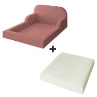 Cama Colchão Casal Montessoriana Infantil Proteção Lateral Rosa - 5