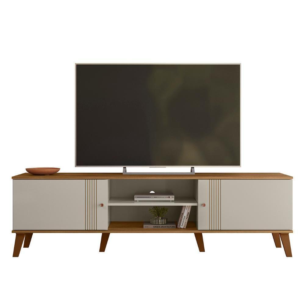 Rack Bancada Para TV 75 Polegadas 180cm Sia Off White Nature Z49 - Mpozenato - 5